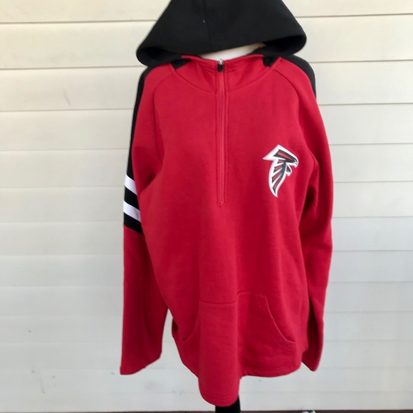 Majestic Other - Atlanta Falcon's Red Long Sleeve Hoodie Sweatshirt